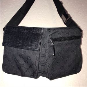 Gucci black Original GG Canvas Belt Bag